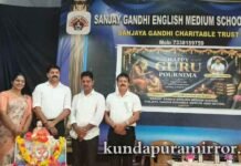 ಸಂಜಯ ಗಾಂಧಿ ಇಂಗ್ಲಿಷ್ ಮಾಧ್ಯಮ ಶಾಲೆಯಲ್ಲಿ ಅರ್ಥಪೂರ್ಣ ಗುರುಪೂರ್ಣಿಮಾ ಆಚರಣೆ