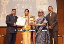 ವಿಲ್ಮಾ ಡಿಸಿಲ್ವಾ ಇವರಿಗೆ ಭಾರತ್ ನ್ಯಾಷನಲ್ ಟೀಚರ್ ಅವಾರ್ಡ್