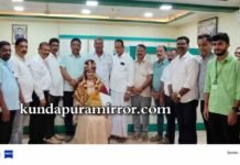 ಟಿ.ಎ.ಪಿ.ಸಿ.ಎಂ.ಎಸ್. ವತಿಯಿಂದ ವರ್ಗಾವಣೆಗೊಂಡ ಉಪವಿಭಾಗಾಧಿಕಾರಿ ರಶ್ಮಿ ಎಸ್.ಆರ್ವರಿಗೆ ಗೌರವಾರ್ಪಣೆ